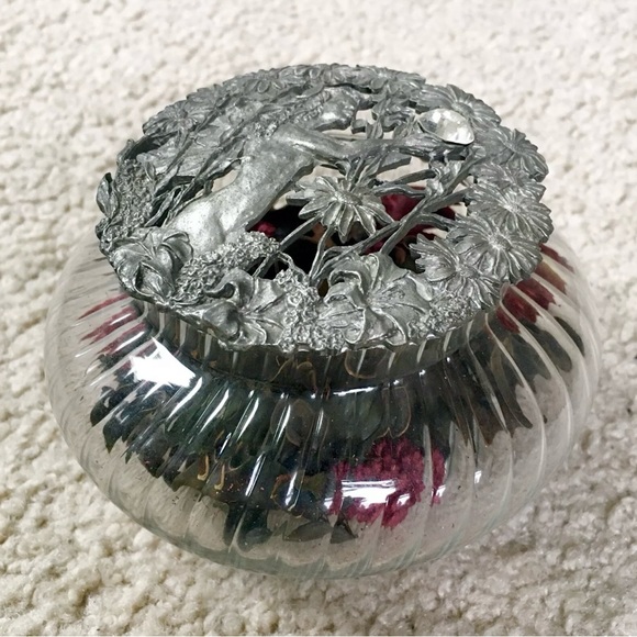 Vintage RAWCLIFFE PEWTER Potpourri Jar With Two Lids PC2990/PO2908 and Potpourri - Picture 3 of 12